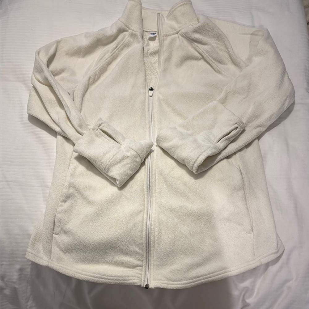 Old Navy Cream Teddy Jacket Plush Fleece